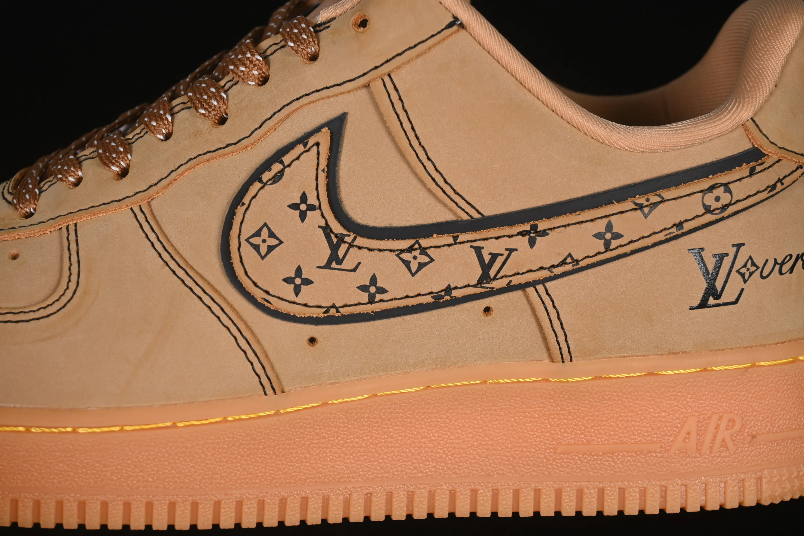 All categories Nk Air Force 1 Air Force series Nk Air Force 1 Low Air Force low-top Nike Air Force 1'07 Low LV joint wheat print Air Force 1 low-top casual sneakers DK0188-082
